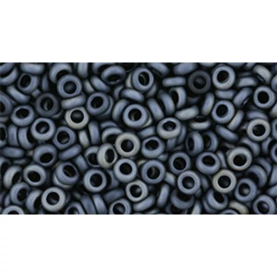 Toho demi round gyöngy - 8/0 - Matte-Color Gun Metal - 612