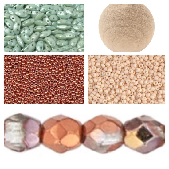 Molly bogyó egységcsomag - Rózsaarany, bézs, láva színekben