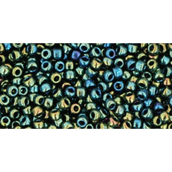 Toho kásagyöngy - 11/0 - Metallic Iris Green/Brown - 84