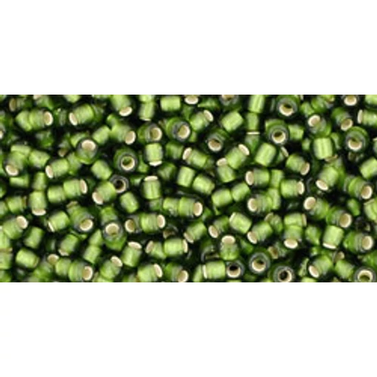 Toho kásagyöngy - 11/0 - Silver-Lined Frosted Olive - 37F