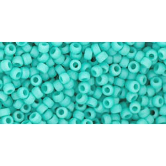 Kásagyöngy - Toho - 11/0 - Opaque-Frosted Turquoise - 55F