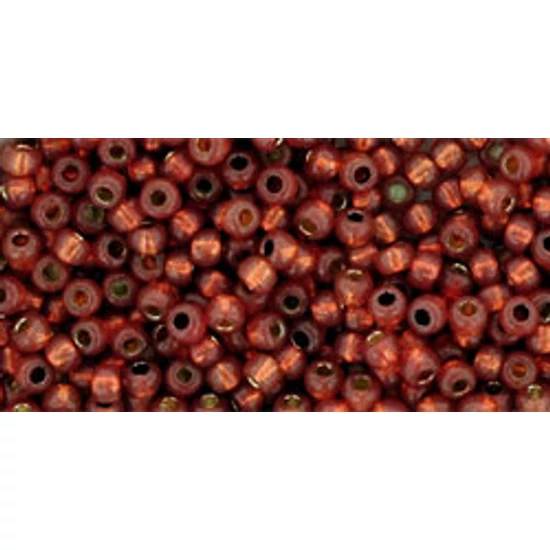 Toho kásagyöngy - 11/0 - PermaFinish - Silver-Lined Milky Pomegranate - PF2113 - Tartós bevonattal! 