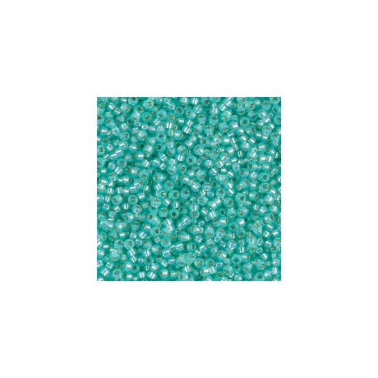 Miyuki kásagyöngy - 11/0 - DYED SEA GREEN S/L ALABASTER - 0571