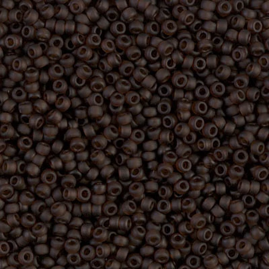 Miyuki kásagyöngy - 11/0 - MATTED TRANSP BROWN - 0135F