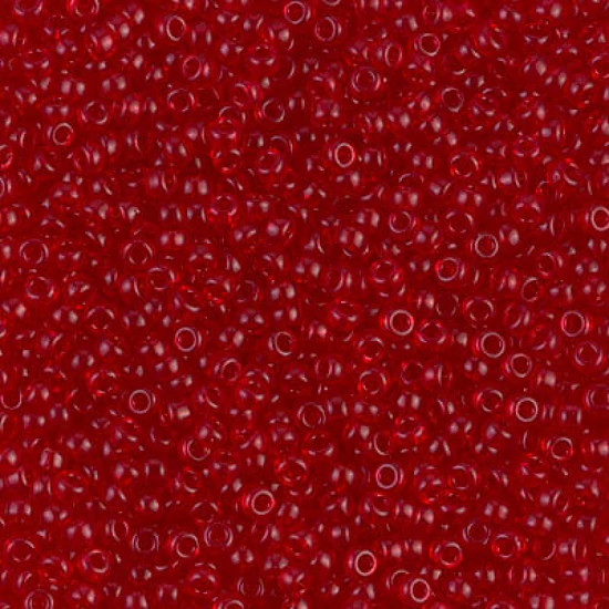 Kásagyöngy - Miyuki - 11/0 - TRANSPARENT RED - 0141