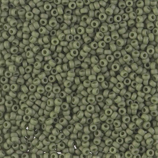Kásagyöngy - Miyuki - 11/0 - Matted Opaque Olive - 2318