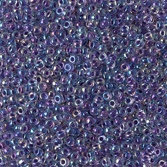 Kásagyöngy - Miyuki - 11/0 - AMETHYST LINED CRYSTAL AB - 0274