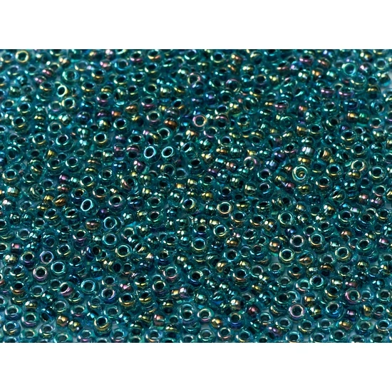Kásagyöngy - Miyuki - 11/0 - BLUE LINED AQUA AB - 339
