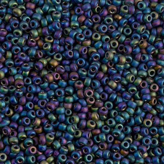 Kásagyöngy - Miyuki - 11/0 - Matted Multi Iris - 0401FR