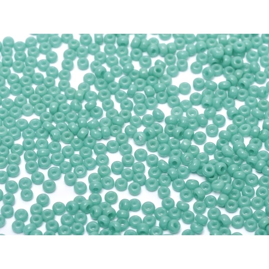 Kásagyöngy - Miyuki - 11/0 - OPAQUE TURQUOISE GREEN - 412