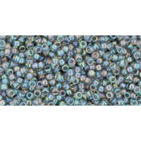 Toho kásagyöngy - 15/0 - Transparent-Rainbow Black Diamond - 176