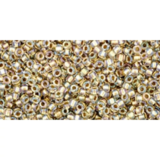 Kásagyöngy - Toho - 15/0 - Inside - Color Crystal - Gold-Lined - 262