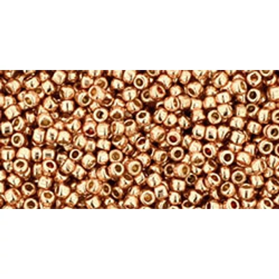 Toho kásagyöngy - 15/0 - PermaFinish - Galvanized Rose Gold - PF551 - TARTÓS BEVONATTAL!