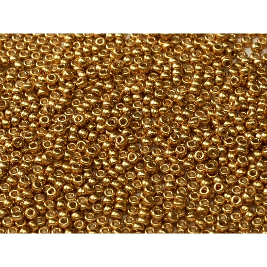 Kásagyöngy - Miyuki - 15/0 - DURACOAT GALVANIZED GOLD - TARTÓS BEVONATTAL! - 4202