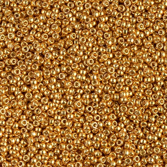 Kásagyöngy - Miyuki - 15/0 -  DURACOAT GALVANIZED YELLOW GOLD - 4203