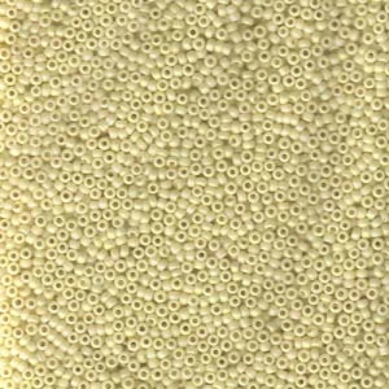 Kásagyöngy - Miyuki - 15/0 - Matted Opaque Dk.Cream AB - 0492FR