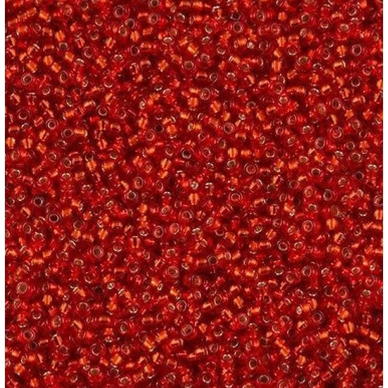 Kásagyöngy - Miyuki - 15/0 - FLAME RED SILVER LINED - 0010