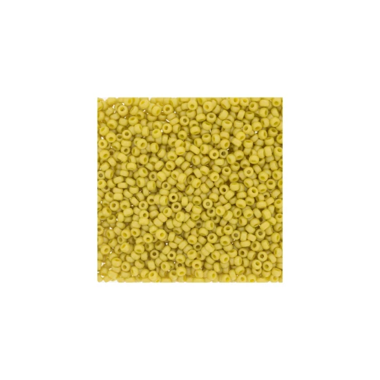 Kásagyöngy - Miyuki - 15/0 -   ROUND FROST OP GLAZE RNBW YELLOW - 4692
