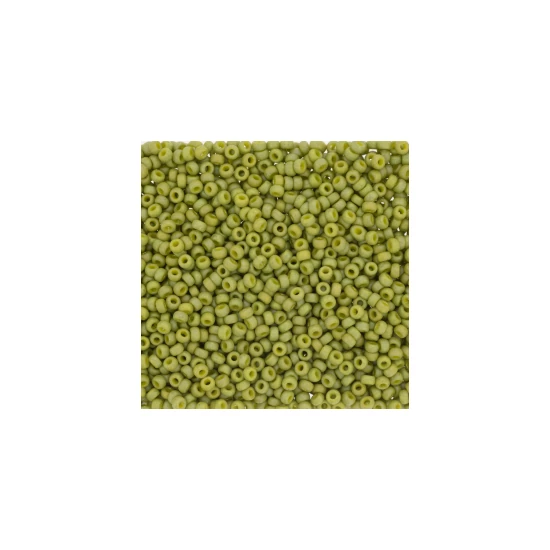 Kásagyöngy - Miyuki - 15/0 - ROUND FROST OP GLAZE RNBW OLIVE - 4697