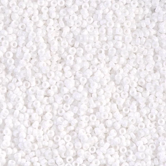 Kásagyöngy - Miyuki - 15/0 -  WHITE OPAQUE - 0402