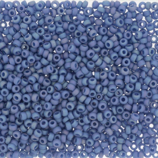 Kásagyöngy - Miyuki - 15/0 - ROUND FROST OP GLAZE RNBW SOFT BLUE - 4704