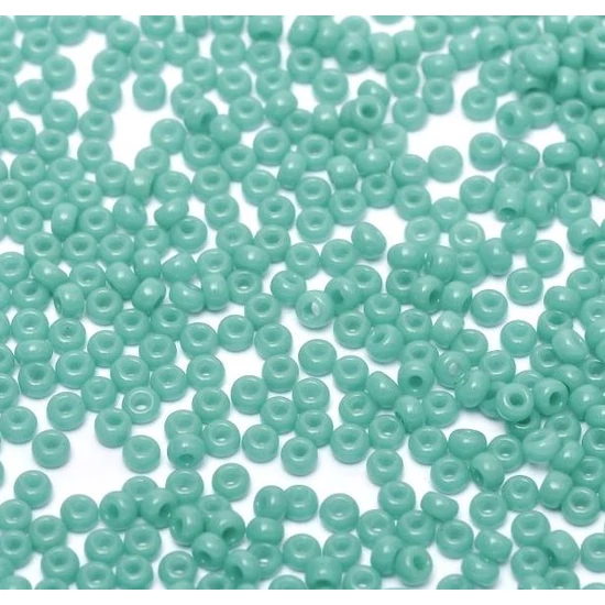 Kásagyöngy - Miyuki - 15/0 - OPAQUE TURQUOISE GREEN - 0412