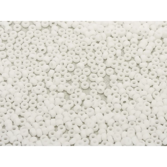 Miyuki káasgyöngy - white opaque matted