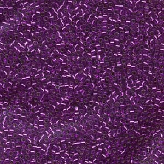 Miyuki Delica - 11/0 - SILVER LINED BRIGHT VIOLET DYED - 1345