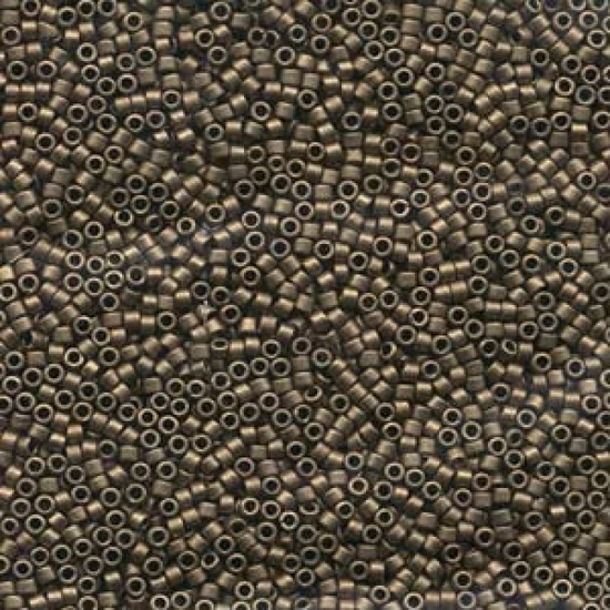 miyuki delica, metallic gold matted