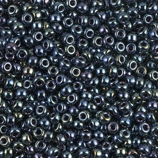 Kásagyöngy - Miyuki - 8/0 - GUNMETAL IRIS - 456