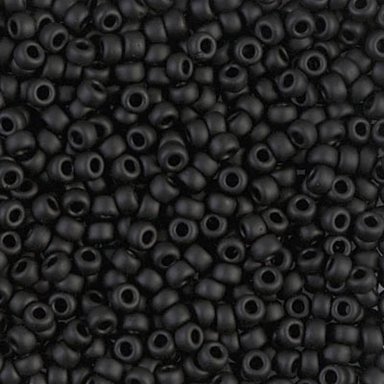 Kásagyöngy - Miyuki - 8/0 - BLACK - 401F