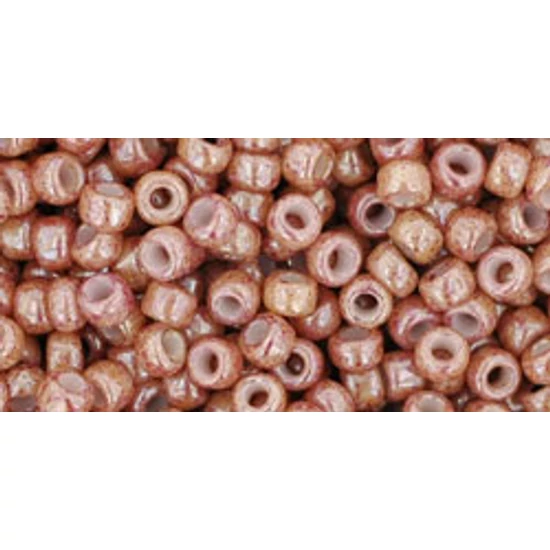 Toho kásagyöngy - 8/0 - Marbled Opaque Beige/Pink - 1201