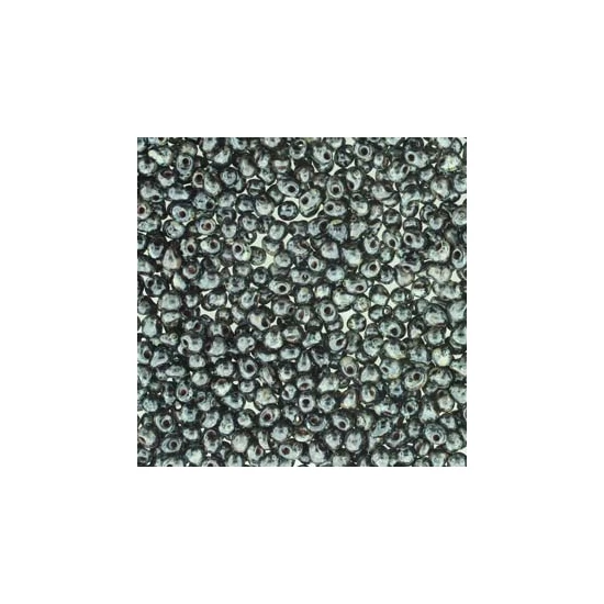 Drop - Miyuki - 3,4mm - PICASSO SMOKY BLACK MATTE - 94511