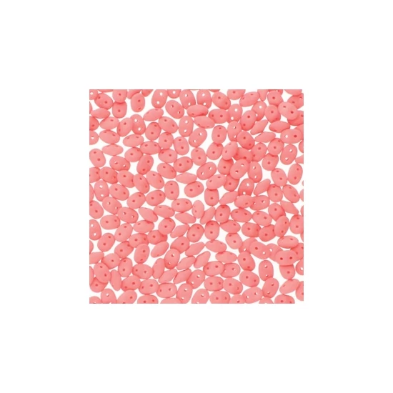  SuperDuo - 2,5x5mm - Bondeli Matte Coral - 92944