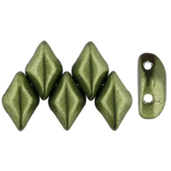 Gemduo™ gyöngy - 8x5mm - Sueded Gold Fern - 08A06