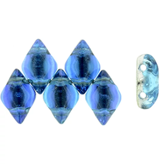 Gemduo gyöngy - 8x5mm - Backlit - Deep Sea -S11C002