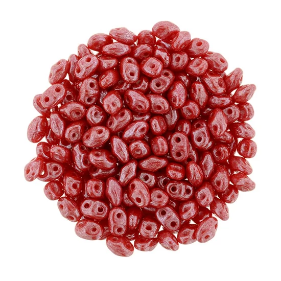 MiniDuo - 2,5x4mm - Luster - Coral Red - L93200