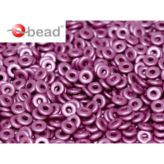 O-gyöngy - 3,8x1mm - ALABASTER METALLIC LILAC - 29428