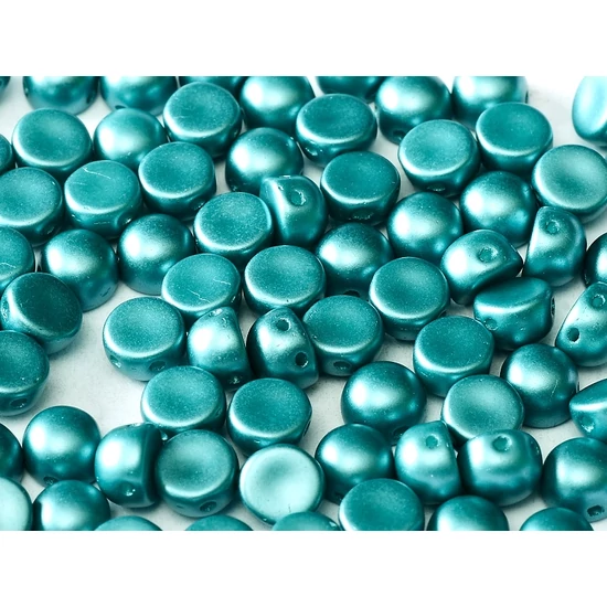 2-LYUKÚ CABOCHON -  6 MM - ALABASTER PASTEL EMERALD - 25043