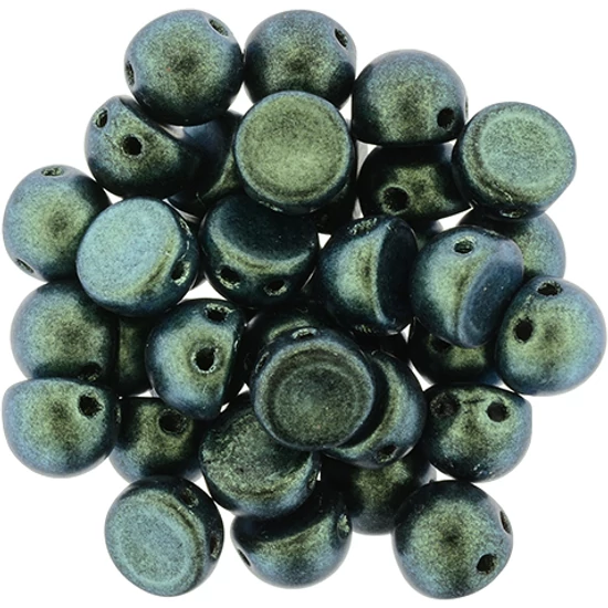 2-LYUKÚ CABOCHON - 7 MM - Polychrome - Aqua Teal - 94104JT