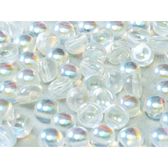 2 - LYUKÚ CABOCHON - 6 MM CRYSTAL GREEN RAINBOW - 98539