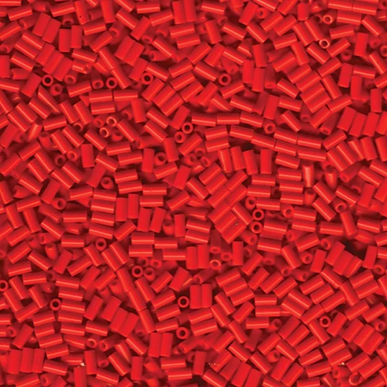 Miyuki szalma gyöngy - BUGLE - 3mm - RED- 408