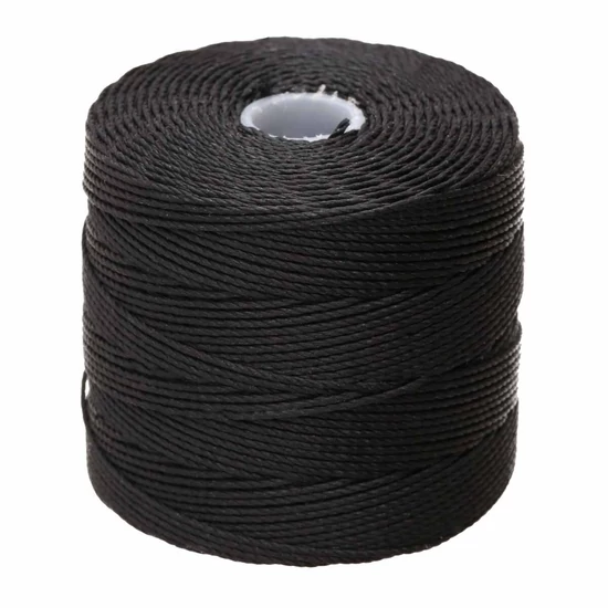 S-LON - SUPERLON ZSINÓR - 0,4 mm - fekete 