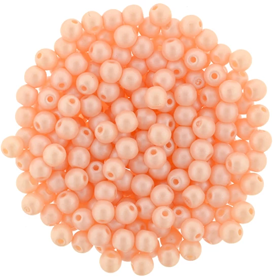 Préselt gyöngy - 3 MM - Powdery - Pastel Peach - 29303AL