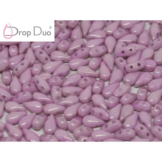 DropDuo - 3x6mm - CHALK WHITE LILA LUSTER - 00030/14494