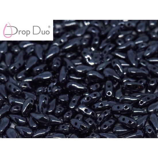 DropDuo - 3 X 6 MM - JET HEMATITE - 23980/14400