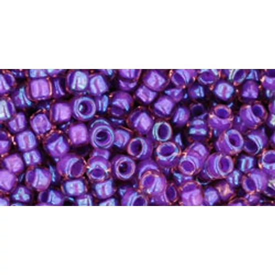 Toho kásagyöngy - 8/0 - Inside-Color Rainbow Rosaline/Opaque Purple-Lined - 928