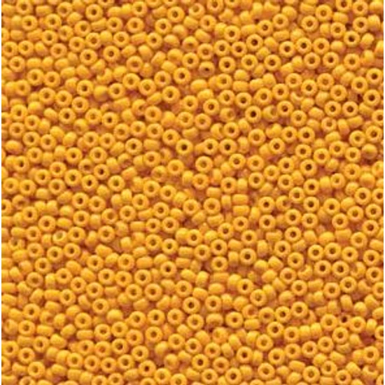 Miyuki kásagyöngy - 11/0 - DURACOAT OPAQUE DYED YELLOW - 94453
