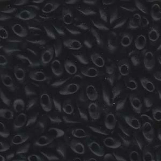 4 X 7 MM MATTED BLACK- LONG MAGATAMA - 401F