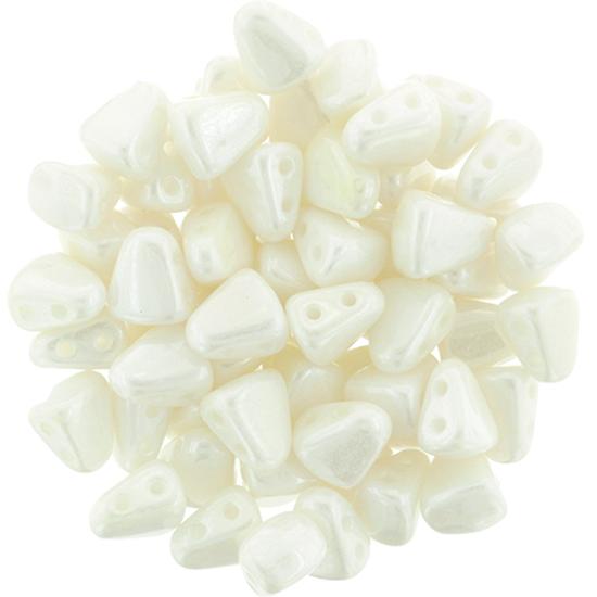 NIB-BIT - 6x5mm - Luster - Opaque White - L03000